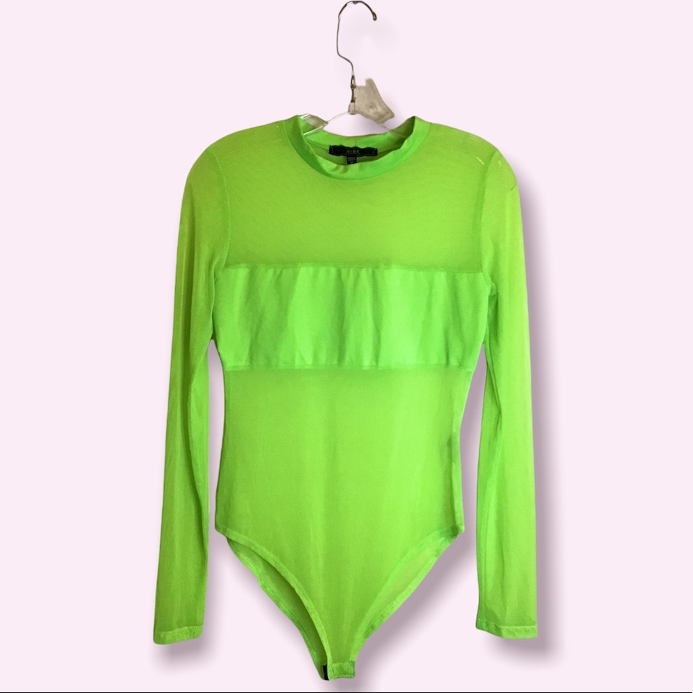VIBE Sportswear neon green bodysuit